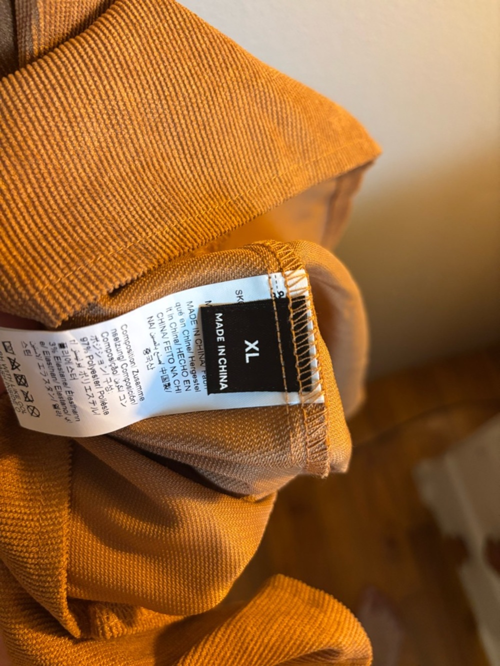 SKIMS Button-Front Midi Dress in Rust Brown - Picture 3 of 3